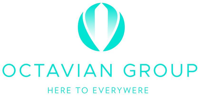 Octavian-Group_Brandmark_V_Cyan_Gradient Octavian group